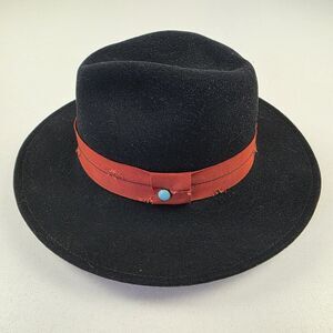 Lovely Bird‎ Black Wool Hat Fedora